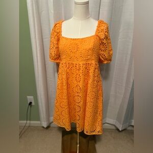 Lilly Pulitzer Orange Eyelet Dress